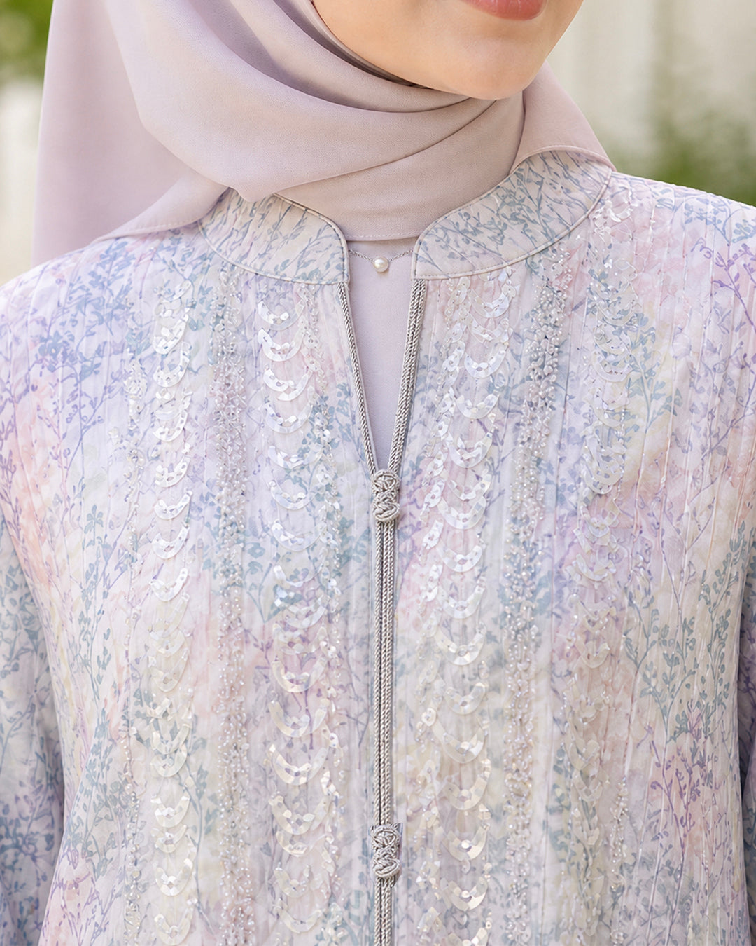 NUR VOGUE Azyra Premium Muslimah Jubah Abaya – Lilac Purple