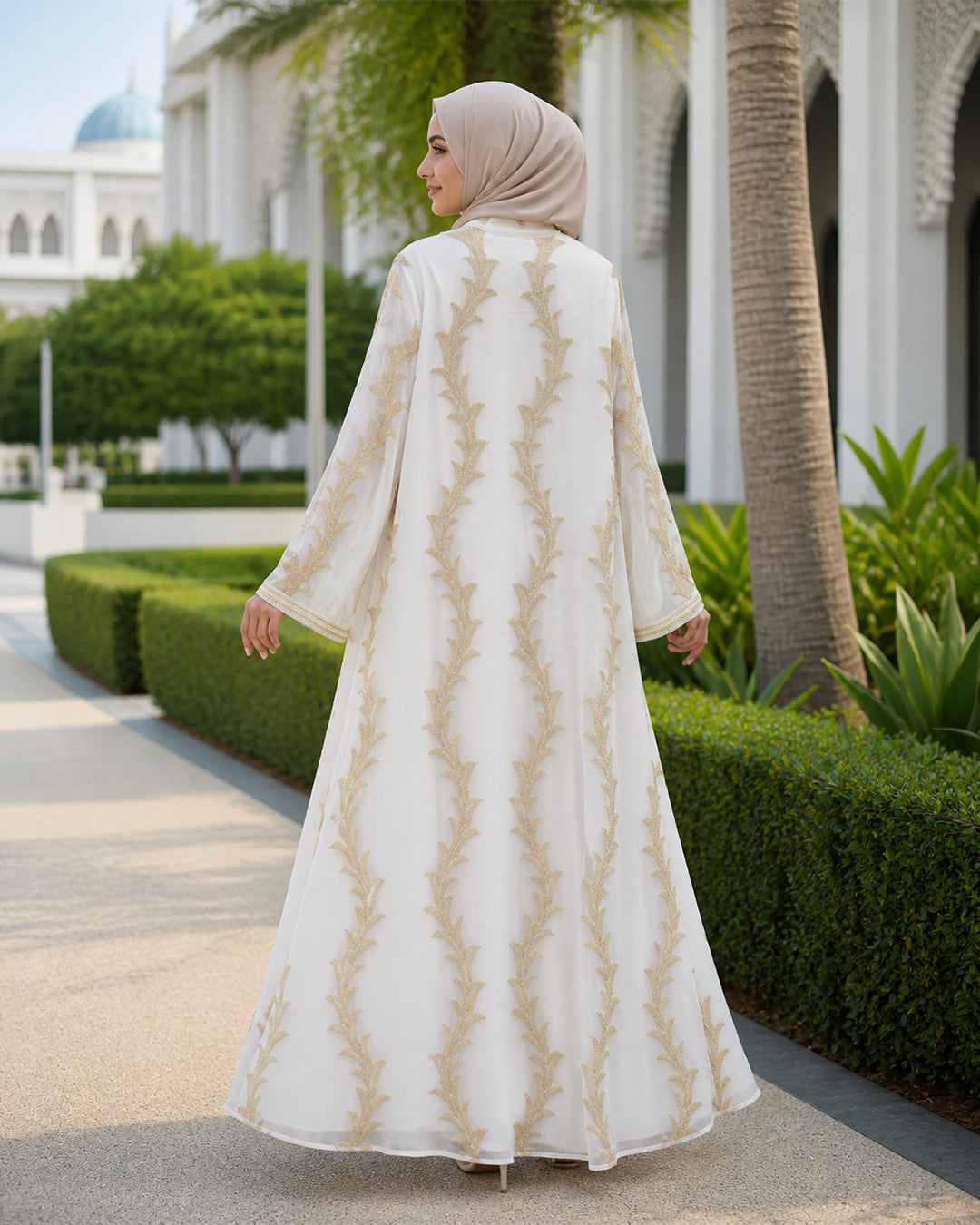 NUR VOGUE Emira Luxury Kaftan Abaya Dress – Classic Black